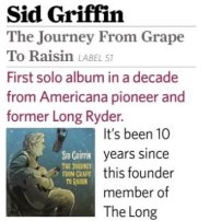 Sid Griffin - From Grape To Raisin Review Classic-Rock