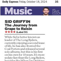 Sid Griffin - From Grape To Raisin Review Daily Express